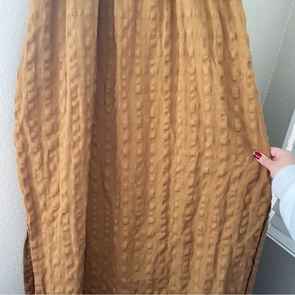 Mara Hoffman Swim Lexi Woven Cotton Midi Dress Trench Tan Brown Size Small - Picture 7 of 14